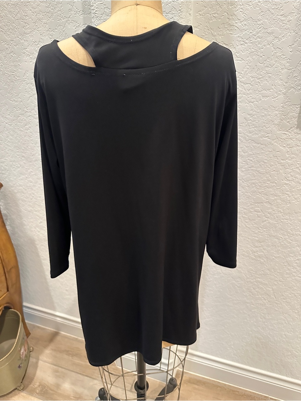 Clara Sun Woo Black Knit Tunic Top - Picture 3 of 6